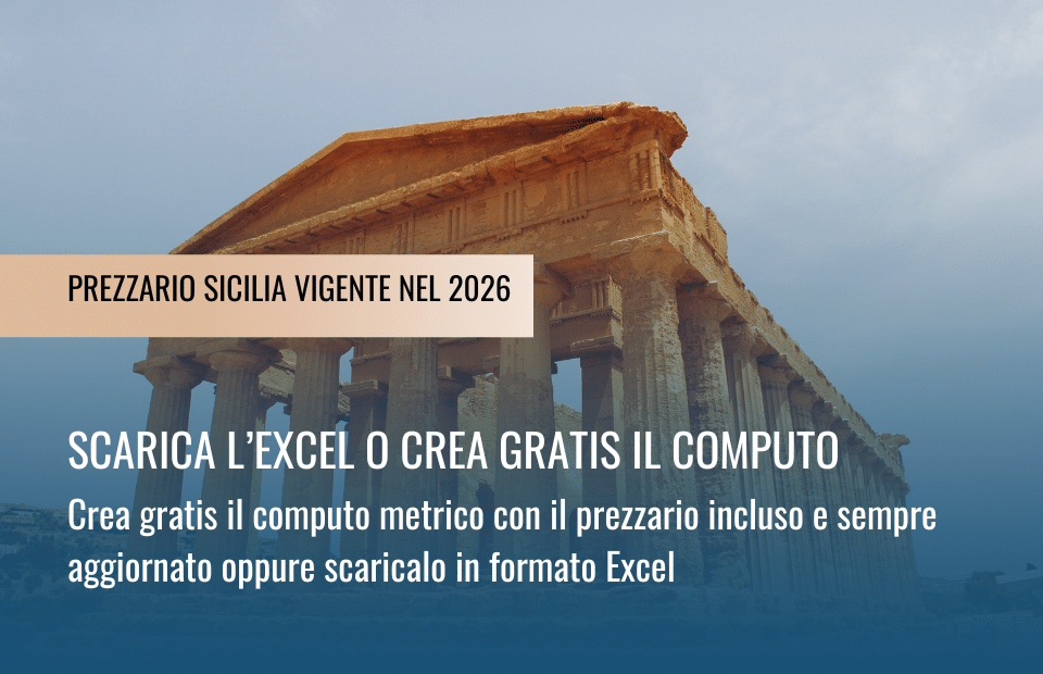 Prezzario Sicilia 2026: edizione vigente per il computo metrico