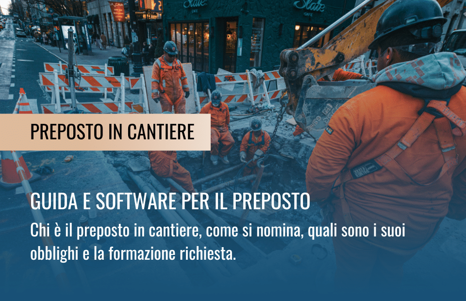 preposto in cantiere guida e software con intelligenza artificiale per l'edilizia